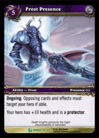 warcraft tcg death knight starter frost presence