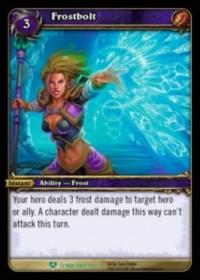 warcraft tcg icecrown citadel frostbolt alternate art