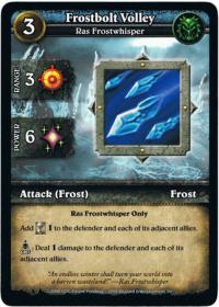 wow minis core action cards frostbolt volley