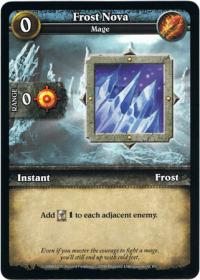 wow minis core action cards frost nova