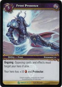 warcraft tcg foil and promo cards frost presence foil