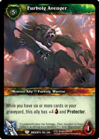 warcraft tcg war of the ancients furbolg avenger