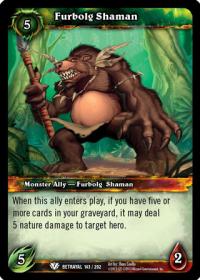 warcraft tcg betrayal of the guardian furbolg shaman