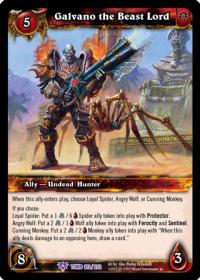 warcraft tcg tomb of the forgotten galvano the beast lord