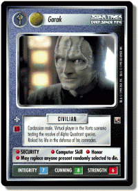 star trek 1e reflections 1 garak foil