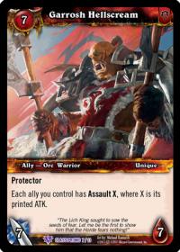 warcraft tcg class decks 2011 fall garrosh hellscream cd