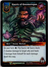 warcraft tcg class decks 2011 fall gazriz of gnomereagen