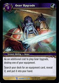 warcraft tcg march of legion gear upgrade