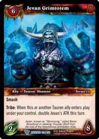 warcraft tcg war of the ancients jevan grimtotem