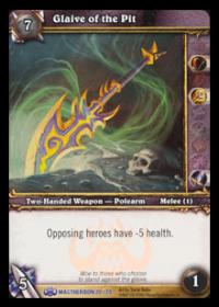 warcraft tcg magtheridons lair glaive of the pit