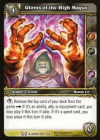 warcraft tcg the hunt for illidan gloves of the high magus