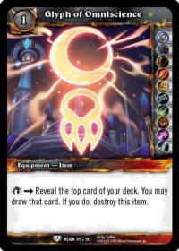 warcraft tcg reign of fire glyph of omniscience