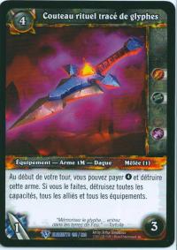 warcraft tcg war of the elements french glyphtrace ritual knife french