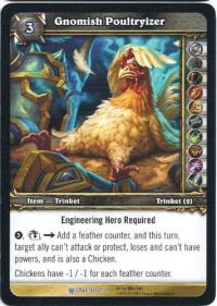 warcraft tcg crafted cards gnomish poultryizer