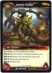 warcraft tcg reign of fire goblin tinker