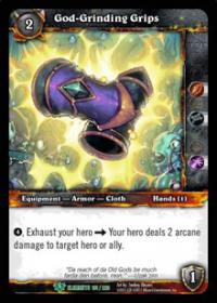 warcraft tcg war of the elements god grinding grips