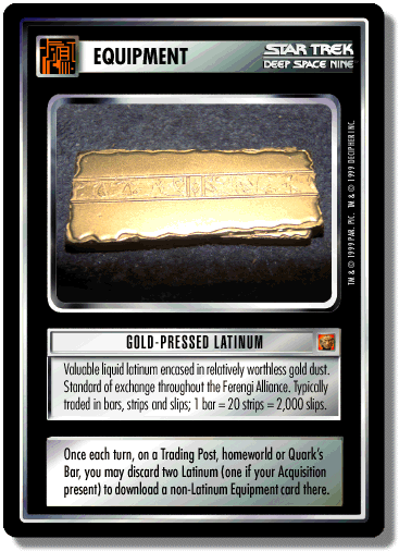 Gold-Pressed Latinum Foil 