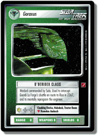 star trek 1e blaze of glory goraxus foil