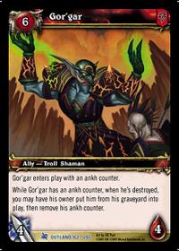 warcraft tcg fires of outland gor gar