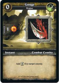 wow minis core action cards gouge