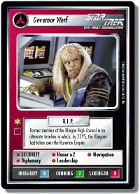 star trek 1e reflections 1 governor worf foil