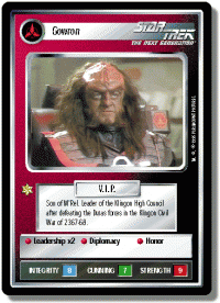 star trek 1e reflections 1 gowron foil