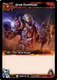 warcraft tcg crown of the heavens grak foulblade