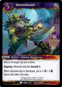 warcraft tcg reign of fire gravebound