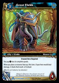 warcraft tcg scourgewar great elekk