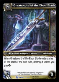 warcraft tcg death knight starter greatsword of the ebon blade