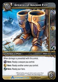 warcraft tcg scourgewar greaves of ancient evil