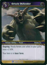 warcraft tcg fields of honor grizzly defender
