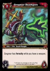 warcraft tcg death knight starter grogmar deathgore