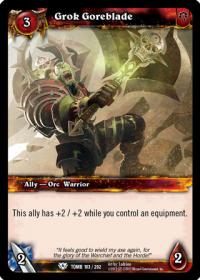 warcraft tcg tomb of the forgotten grok goreblade