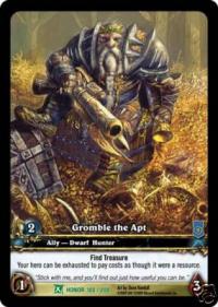 warcraft tcg extended art gromble the apt ea