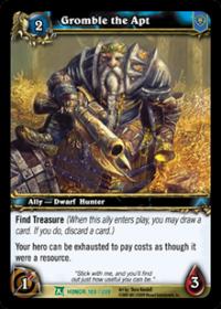 warcraft tcg archives gromble the apt foil