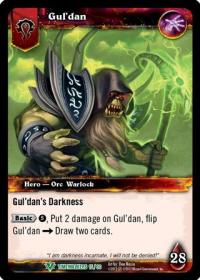 warcraft tcg war of the ancients gul dan standard