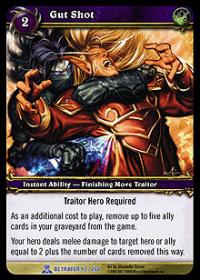 warcraft tcg servants of betrayer gut shot