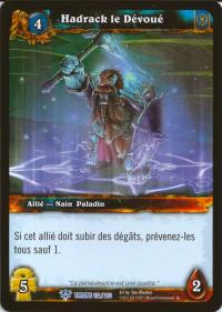 warcraft tcg throne of the tides french hadrack the devoted french