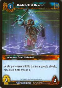 warcraft tcg throne of the tides italian hadrack the devoted italian