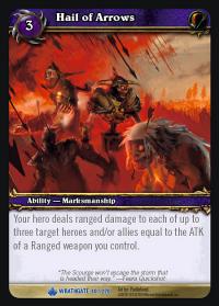 warcraft tcg wrathgate hail of arrows