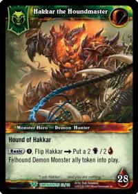 warcraft tcg war of the ancients hakkar the houndmaster standard