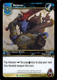 warcraft tcg archives halavar foil