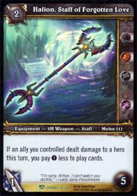 warcraft tcg icecrown citadel halion staff of forgotten lore