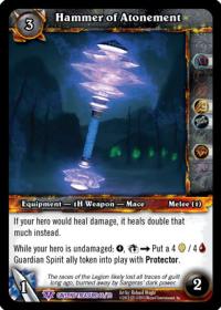 warcraft tcg caverns of time hammer of atonement