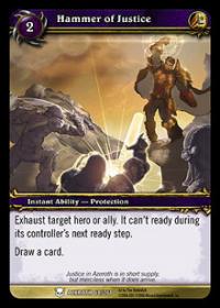 warcraft tcg archives hammer of justice foil