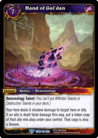 warcraft tcg tomb of the forgotten hand of gul dan