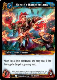 warcraft tcg twilight of the dragons haratha hammerflame