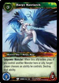 warcraft tcg crown of the heavens harpy matriarch