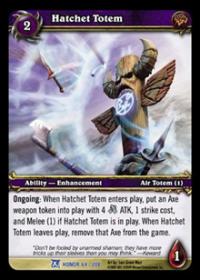 warcraft tcg fields of honor hatchet totem